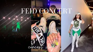 Grwm to go to the Feid concert + concert vlog