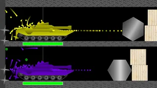 The Tank Battle - Marble Race in Algodoo