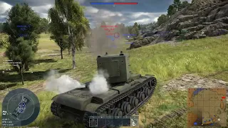 War Thunder sniper with kv2 but :[