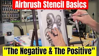 Airbrush Stencil Basics - The Positive and The Negative