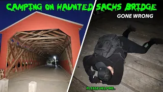 CAMPING ON HAUNTED SACHS COVERED BRIDGE GONE WRONG ATTACKED BY DEMON!