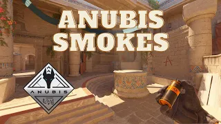 every smoke that you MUST KNOW on anubis in cs2