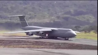 WATCH: Fully Loaded C-5 Galaxy Take Off Attempt From A Short Runway