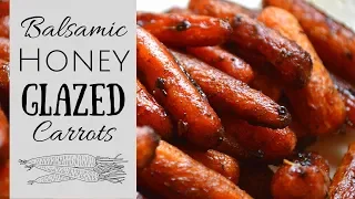 Simple Side Dish I How to make Balsamic honey glazed Carrots #sidedish #carrots