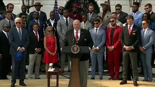 Full Video: Super Bowl champion Kansas City Chiefs honored at The White House