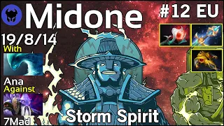 Midone [Secret] plays Storm Spirit!!! Dota 2 7.22