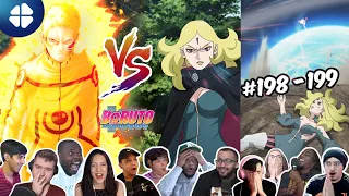 NARUTO VS Delta🦊🔥Full Fight | Reaction Mashup | Boruto 198-199 🇯🇵 [ボルト -- 海外の反応]