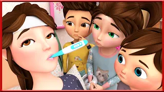 Sick Mother Song , Help Mother Song , Yes Yes Sleap Baby + More Nursery Rhymes - Banana Cartoon