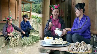 Full video: 9 days mother went to the farm to help plan to build a bamboo chicken coop | Em Tên Toan