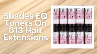 Shades EQ Toners On Blonde Hair Extensions