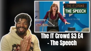 AMERICAN REACTS TO The IT Crowd S3 E4 - The Speech