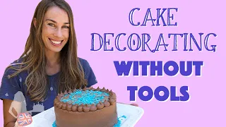 Cake Decorating without Tools AND a Turntable Hack!