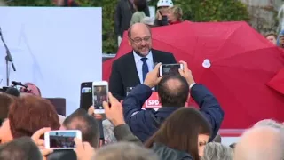 German elections: Schulz holds campaign rally