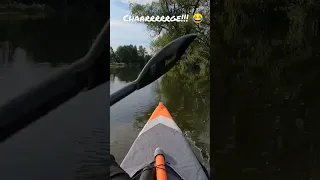 🤪 Moments of insanity! 🤣 Crazy speed in Itiwit x500 inflatable kayak with a racing paddle!