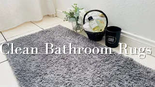 How To Clean A Bathroom Rug | Bathroom Rug Deep Cleaning Tutorial