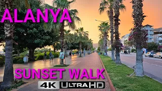 🇹🇷 TURKEY ALANYA 4K SUNSET WALK MAY 2023 - 60FPS HDR no commentary