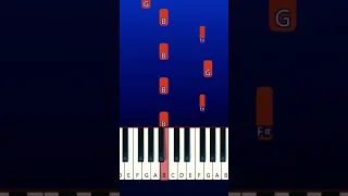 Jeff the killer Theme (Easy Beginner Piano Tutorial)