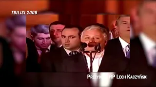 Lech Kaczyński w Tbilisi 2008, Jarosław Kaczyński w Kijowie 2022