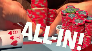 RUNNING HOT, HOT, HOT... WITH TRASH!! // Texas Holdem Poker Vlog 53
