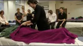 towel technique for massage therapist (how to drape)