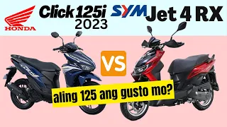 Honda Click 125 2023 vs SYM 4 RX | Side by Side Comparison | Quick Specs & Price | 2023 Philippines