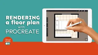 Drawing and rendering a floor plan on the iPad | with Procreate