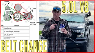 Ford F150 5.0L V8 Belt Change in 15 minutes