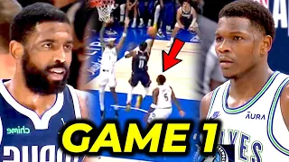 Na-STRESS si Anthony Edwards sa ginawa ni Kyrie Irving, wild ending CLUTCH shot ni Luka! | Game 1