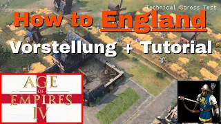 ENGLAND TUTORIAL | Age of Empires 4 | Vorstellung & Wirtschaft Strategie [Deutsch]