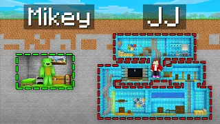 Mikey TINY vs JJ GIANT Bunker Survival Battle in Minecraft (Maizen)