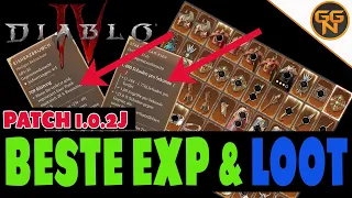 Diablo 4 Guide - BESTES EXP und Loot farmen nach PATCH 1.02J - JETZT MACHEN
