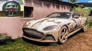 Rebuilding Aston Martin DBS SuperLeggera (1050HP) - Forza Horizon 5 | Steering Wheel Gameplay