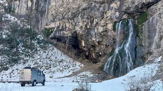 Гегский водопад. Водопад влюблённых. Ущелье реки Бзыбь. Пиццунда. Восьмой день путешествия. Абхазия.