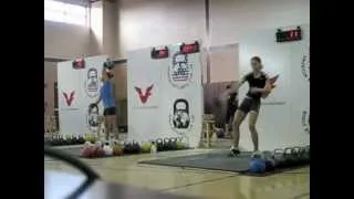 WKC Championships Chicago 2012, Snatch Surya Voinar-Fowler, Kseniya Dedyukhina