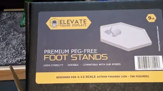 elevate figure displays premium peg free foot stand review