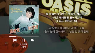 [오아시스레코드 재발매 LP] 임 그리워 - 나훈아 / 가사 포함 (Lyrics)
