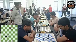 AIM Nagarkatte Vedant holds Top Seed GM Narayanan Srinath | 3rd Aavhan Rapid Chess @IIT Bombay