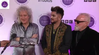 Interview to Brian May, Roger Taylor and Adam Lambert getting ready for the Party at the Palace 2022