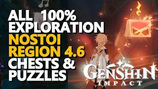 All Chests Nostoi Region 100% Exploration 4.6 Genshin Impact