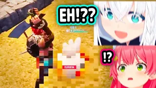 Fubuki and Miko's Reaction To Butchering Pals In Palworld Is PRICELESS【Hololive】