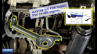 PSA 1.6 HDI | Master kit for turbo (lubrication system) - Kit sistema de lubricación para turbo