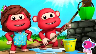 Five Little Monkey ( Family Version ) + Jack And jill | Nursery Rhymes & Kids Songs