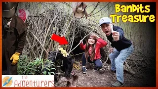 Bandits Treasure 24 HOUR CAMP STAKEOUT Found HiDDEN Tunnel / That YouTub3 Family I The Adventurers