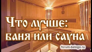 Что лучше: баня или сауна