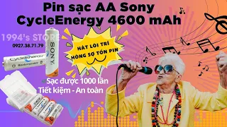 PIN SẠC cho MICRO KARAOKE - Bộ pin sạc Sony dung lượng 4600mAh - Màn hình Led tự ngắt khi sạc đầy