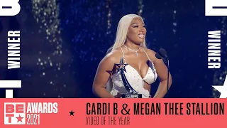 Cardi B & Megan Thee Stallion Win Video Of The Year For ‘WAP’ | BET Awards 2021