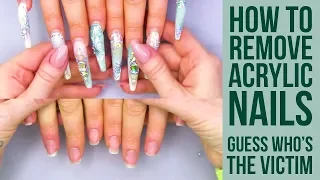 WORST CLIENT EVER IS BACK!!  How To Remove Super Long Nails