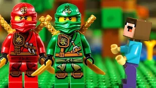 НИНДЗЯГО vs МАЙНКРАФТ и Лего НУБик Майнкрафт - LEGO Animation
