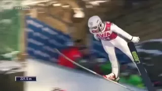 BOYD CLOWES Mackenzie 221,5 Vikersund 14.2. 2016  New Personal Best and National record