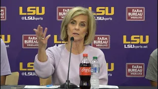 LSU Kim Mulkey WIN over Georgia postgame with Angel Reese and Alexis Morris